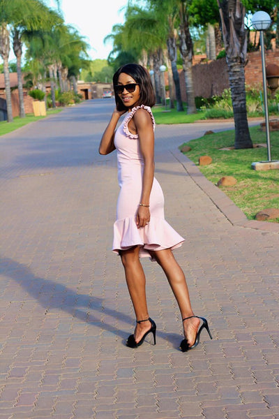 Flamingo Pink Bodycon Dress